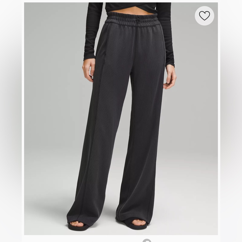 Lulu Ribbed Softstream Mid-rise pant 32”